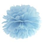 pom pom ljusblå