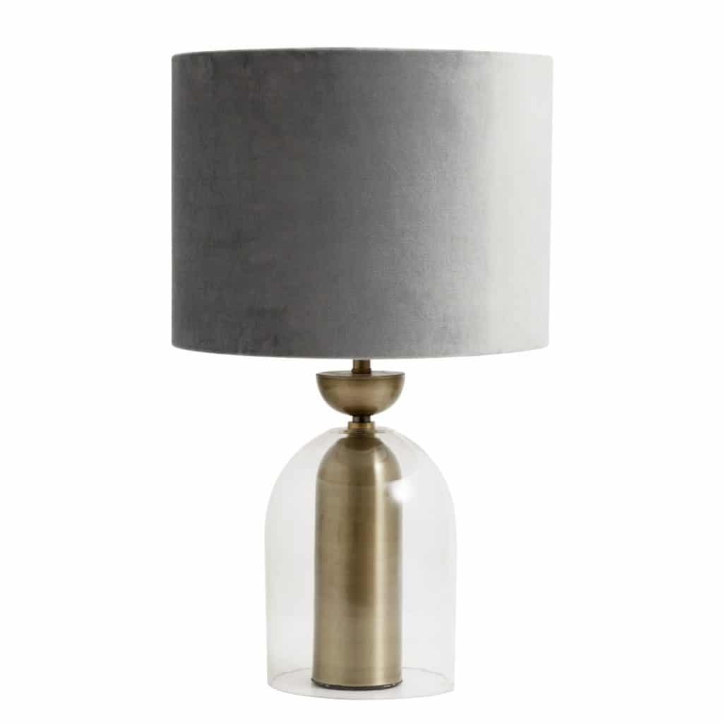 lampskärm grå sammet Nordal