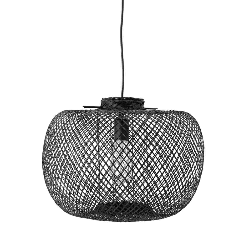 svart bambulampa Bloomingville