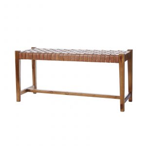 bänk Porto teak konjak Wikholm form