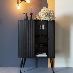 skåp Barbier svart Zuiver