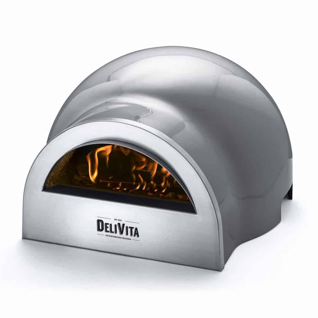 vedeldad pizzaugn grå Delivita