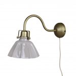 vägglampa Margareta beige mässing Strömshaga