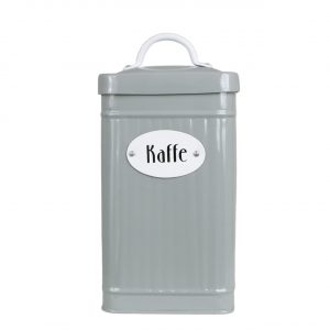 Plåtburk KAFFE, grön