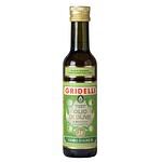 Ekologisk olivolja med basilika från Gridelli, i glasflaska på 250 ml.