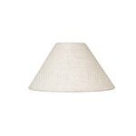 Lampskärm Hedvig i beige linnetyg från Strömshaga, i en klassisk och stilren design.