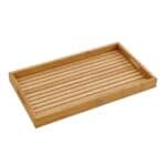 Serveringsbricka TURIN i teak från Brafab – stilren och hållbar bricka med ribbad design, perfekt för servering både inne och ute.