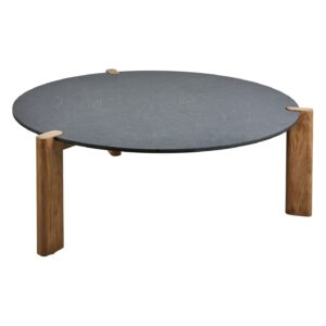 Soffbord DOMINO 90cm, antracit/teak