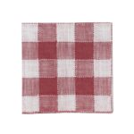 Pappersservett Ida Ruta Röd/Vit 33x33 cm – klassiskt rödvitrutigt mönster i FSC-certifierat papper.