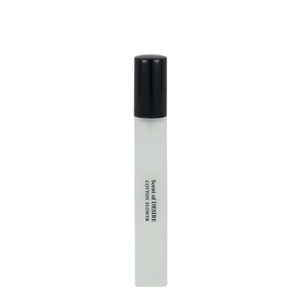 Eau de Parfum DESIRE från Washologi i 10 ml-flaska med doft av bomullsblomma