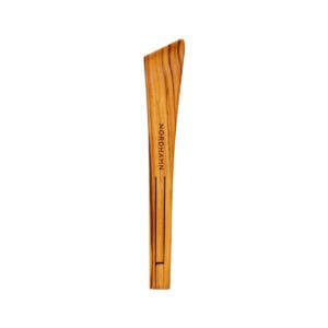 Tång i teak 25 cm i platt läge före användning